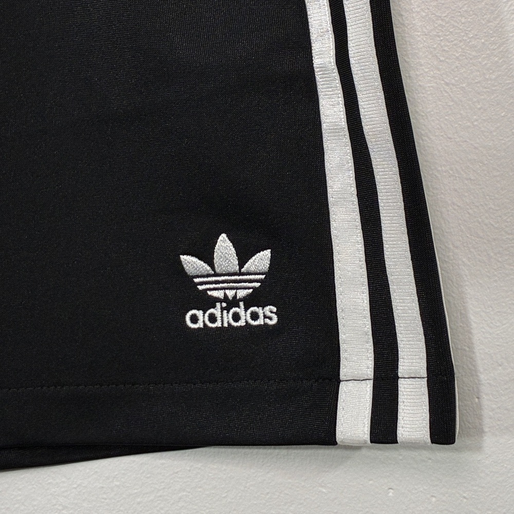 adidas Originals 3S A-Line Mini Skirt JD0281 Black White Side Stripe Y2K Sporty - Picture 10 of 12